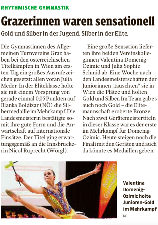 Kleine Zeitung, 28.04.2019