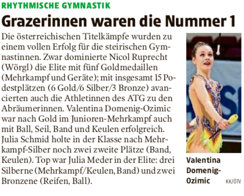 Kleine Zeitung, 29.04.2019